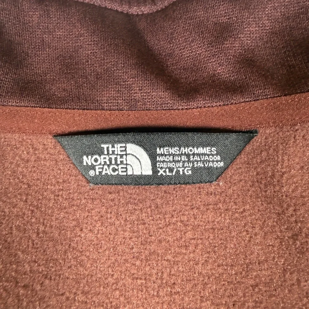 The North Face 1/4 Zip Pullover Mens XL Burgundy Stretch L/S US Freeskiing CUG0